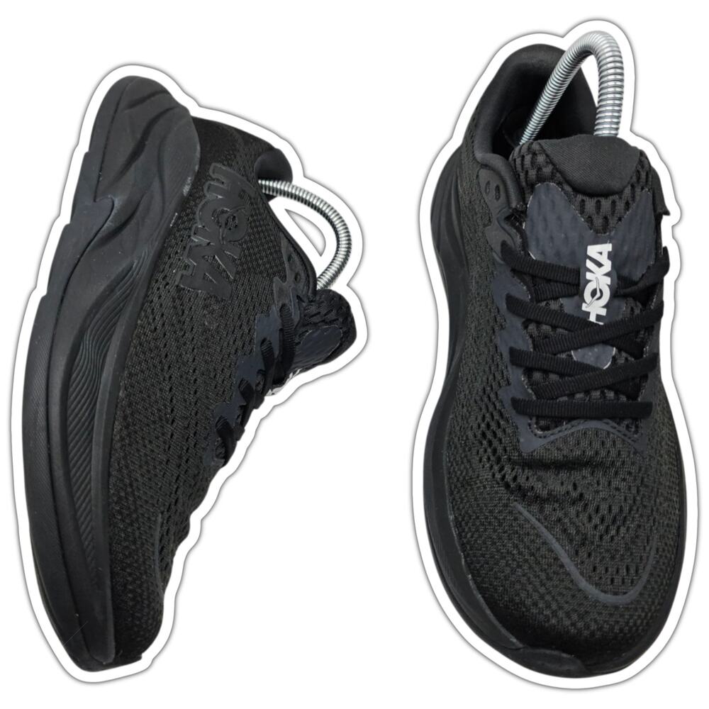 Hoka One One Rincon 4 Black Womens 8B Running Shoes Athletic Sneakers Low Top